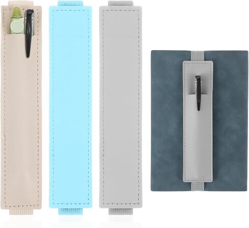 3 pack Pen Pouch for Notebook,Adjustable Leather Journal Pen Holder,Detachable Elastic Pens Holder for Notebook, Suitable for Notebooks, Diaries, Planners, Binders and Books (3 Colors) in Saudi Arabia