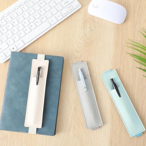 3 pack Pen Pouch for Notebook,Adjustable Leather Journal Pen Holder,Detachable Elastic Pens Holder for Notebook, Suitable for Notebooks, Diaries, Planners, Binders and Books (3 Colors) in Saudi Arabia