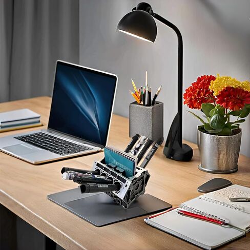 3D Printed V8 Engine Block Desk Organizer, Name Card and Pen Holder, Business Card Stand and Pen Pencil Holder in Saudi Arabia