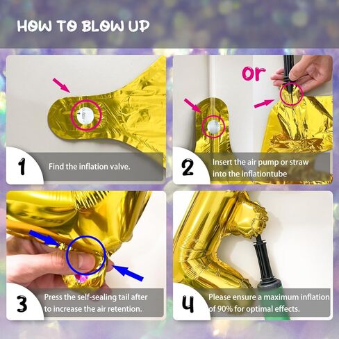 18pcs pearl lilac Pink Purple Balloons Kit 32 '' Clear Iridescent Star Foil Balloon Palloon Laser Star Shape Lape For Birthday Baby Baby Shower Anvishar in Saudi Arabia