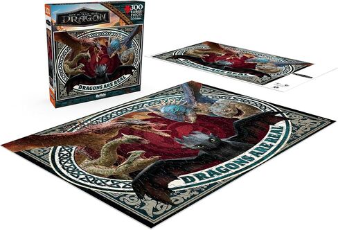Buffalo Games - How to Train Your Dragon - Dragons are Real - 300 Piece Jigsaw Puzzle for Adults - Challenging Puzzle Perfect for Game Nights - Finished Size is 21.25 x 15 in Saudi Arabia