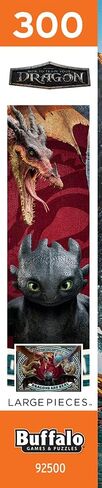 Buffalo Games - How to Train Your Dragon - Dragons are Real - 300 Piece Jigsaw Puzzle for Adults - Challenging Puzzle Perfect for Game Nights - Finished Size is 21.25 x 15 in Saudi Arabia