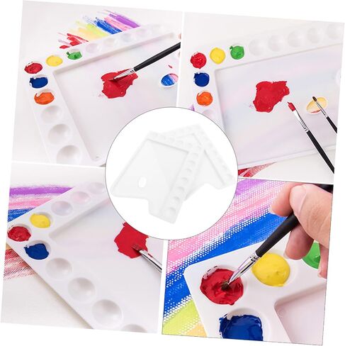 Homoyoyo 3pcs بلاستيك ألوان مائية الصباغ الصباغ DIY لوحة الطلاء الفنية سهلة التنظيف للطلاب الفنانين المشاريع الحرفية in Saudi Arabia