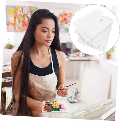 Homoyoyo 3pcs بلاستيك ألوان مائية الصباغ الصباغ DIY لوحة الطلاء الفنية سهلة التنظيف للطلاب الفنانين المشاريع الحرفية in Saudi Arabia