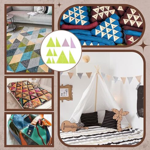 UNICRAFTALE 8 Pcs Triangle Quilting Template Triangle Rulers for Quilting Transparent Acrylic T-Shirt Rulers Clear Acrylic Quilt Templates for Cutting Sewing Patchwork Cutting Pattern DIY Craft in Saudi Arabia