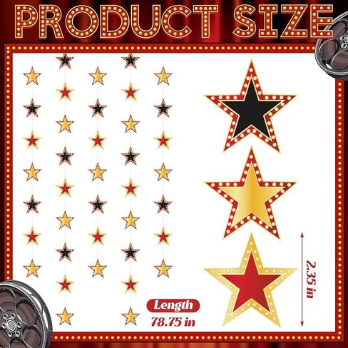 TAOBARY 6 PCS موضوع فيلم Star Garland Banner Decor in Saudi Arabia
