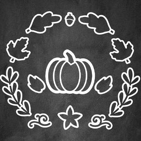 Stencil Magnetic Fall - 12 قالب الخريف لفن السبورة DIY ، ألواح البيضاء ، المطاعم ، لوحات الزفاف ، علامات الأعمال ، Blackboards | الإستنسل القابلة لإعادة الاستخدام لعلامات الطباشير in Kuwait