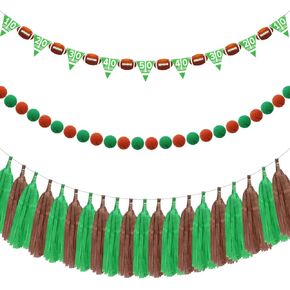 3 Pcs Jungle Safari Animal Banners Wild Animal Birthday Party Decorations Woodland Wildlife Theme Banner Felt Ball Tassel Garland for Zoo Safari Birthday Decor Baby Shower Supplies in Saudi Arabia