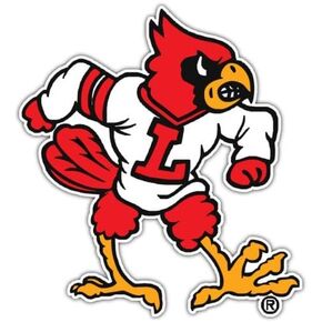 Louisville Cardinals NCAA Vinyl Sticker Vinyl Secal لخزانة نافذة الكمبيوتر المحمول للسيارة ، 4.1 × 5 في in Kuwait