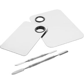 Professional Nail Art Makeup Palette Mixing Spatula Tray Stainless Steel for Beauty Salons Home Use in Kuwait