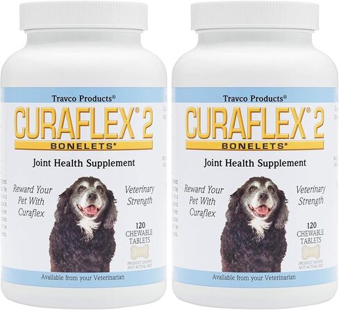 Nutramax Curaflex 2 Joint Health Supplement for Dogs, 120 Chewable Tablets in Saudi Arabia