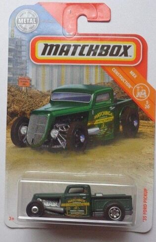 Matchbox 2019 Basic Vehicle MBX Construction - '35 Ford Pickup (Dark Green) in Saudi Arabia