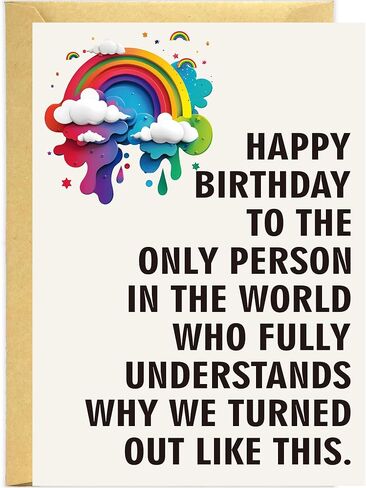 Funny Birthday Cards for Women, 7in x 5in Funny Happy Birthday Card for Men Best Friends Sister Boyfriends Girlfriends Classmate, Unique Greeting Cards Birthday Decorations & Gifts (Stars Aligned) in Saudi Arabia