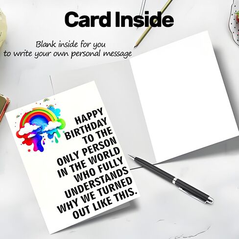 Funny Birthday Cards for Women, 7in x 5in Funny Happy Birthday Card for Men Best Friends Sister Boyfriends Girlfriends Classmate, Unique Greeting Cards Birthday Decorations & Gifts (Stars Aligned) in Saudi Arabia