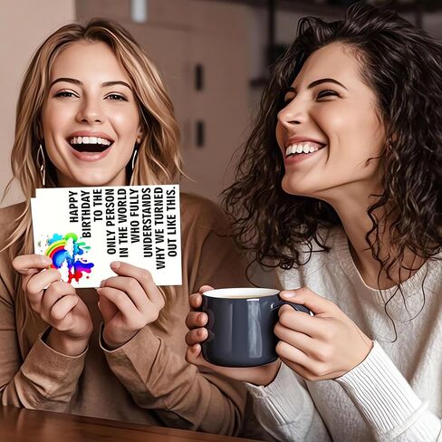 Funny Birthday Cards for Women, 7in x 5in Funny Happy Birthday Card for Men Best Friends Sister Boyfriends Girlfriends Classmate, Unique Greeting Cards Birthday Decorations & Gifts (Stars Aligned) in Saudi Arabia