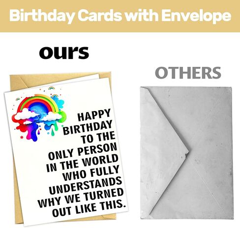 Funny Birthday Cards for Women, 7in x 5in Funny Happy Birthday Card for Men Best Friends Sister Boyfriends Girlfriends Classmate, Unique Greeting Cards Birthday Decorations & Gifts (Stars Aligned) in Saudi Arabia