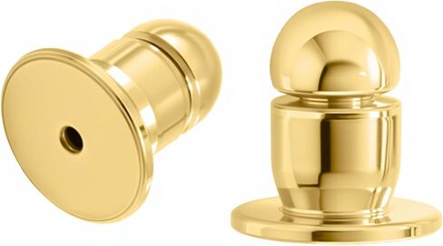Locking Earring Backs for Studs Secure Earrings Back (Gold) in Kuwait