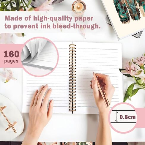 Lacama Bible Notebook Prayer Journal for Women ， هدايا مسيحية ملهمة للنساء ， أجهزة الكمبيوتر المحمولة للكتاب المقدس لأخذ الملاحظات ، دفتر Noteblic jardcover للمكتب للإمدادات المدرسية 5.5 × 8.3 in Saudi Arabia