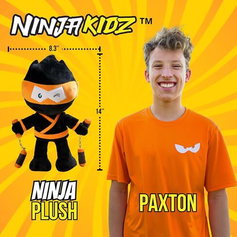 NINJA KIDZ TV Official Merch, Posable Plushie, Spy Ninja Kids Toys, Plush Toys for Kids, Action Figure Merch, Stuffies for Girls and Boys, Stealthy Poseable Plush (Blue) in Saudi Arabia