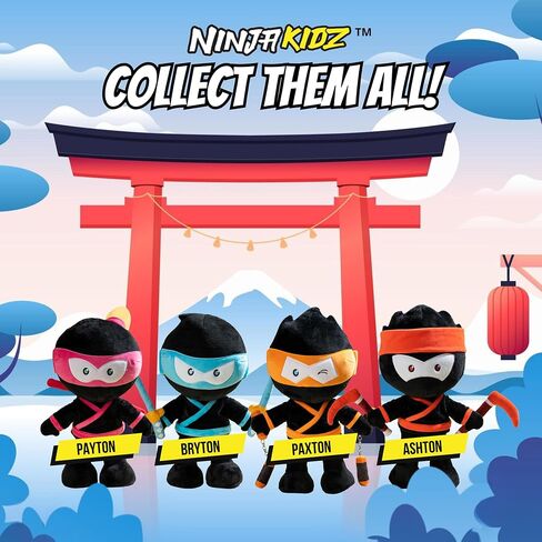 NINJA KIDZ TV Official Merch, Posable Plushie, Spy Ninja Kids Toys, Plush Toys for Kids, Action Figure Merch, Stuffies for Girls and Boys, Stealthy Poseable Plush (Blue) in Saudi Arabia