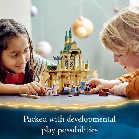 Lego Harry Potter Hogwarts Hospital Wing 76398 Building Toy Castle Kit With Clock Tower ، سجين Azkaban ، يشمل هاري بوتر ، هيرميون جرانجر ، رون ويزلي و Madam Pomfrey Minifigures in Saudi Arabia