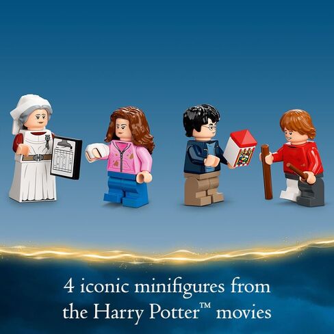 Lego Harry Potter Hogwarts Hospital Wing 76398 Building Toy Castle Kit With Clock Tower ، سجين Azkaban ، يشمل هاري بوتر ، هيرميون جرانجر ، رون ويزلي و Madam Pomfrey Minifigures in Saudi Arabia