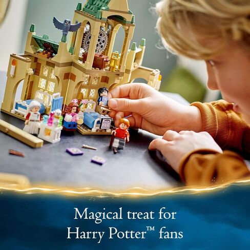 Lego Harry Potter Hogwarts Hospital Wing 76398 Building Toy Castle Kit With Clock Tower ، سجين Azkaban ، يشمل هاري بوتر ، هيرميون جرانجر ، رون ويزلي و Madam Pomfrey Minifigures in Saudi Arabia