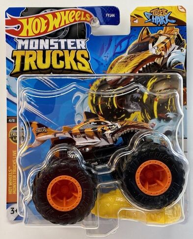 Matchbox Hot Wheels Monster Trucks Live 4/8 Tiger Shark ، Orange in Saudi Arabia