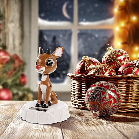 Ruz Snoopy Santa Claus Christmas Décor Solar Bobblehead, Indoor Home Decor and Holiday Decoration Figurine in Saudi Arabia
