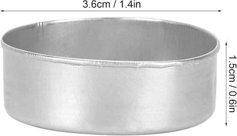 50 Pcs Aluminum Tea Light Tins Heat Resistant Tin Tea Light Cups Round Candle Mold Empty Case Candle Wax Containers DIY Candles Making Supplies in Saudi Arabia