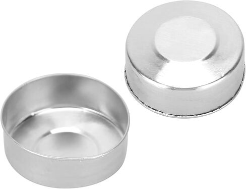 50 Pcs Aluminum Tea Light Tins Heat Resistant Tin Tea Light Cups Round Candle Mold Empty Case Candle Wax Containers DIY Candles Making Supplies in Saudi Arabia