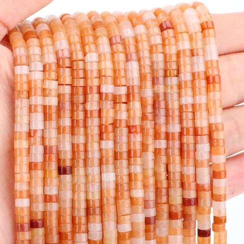 خرزات Aventurine Aventurine الطبيعية هاييشي الفواصل الفضفاضة شبه الثمينة ذات الجولة الجولة الحجر الأحجار الكريمة الحجر من أجل الديكور المجوهرات صنع 4x2mm 15.5 " in Kuwait