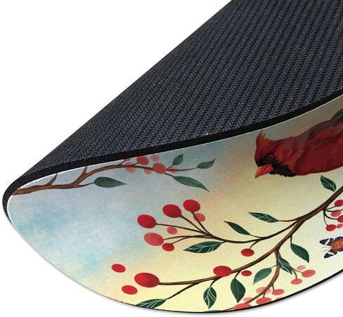موسباد غير مستديرة ، Wirester Red Cardinal Birds Mouse Pad للمنزل والمكاتب ومكتب الألعاب in Kuwait