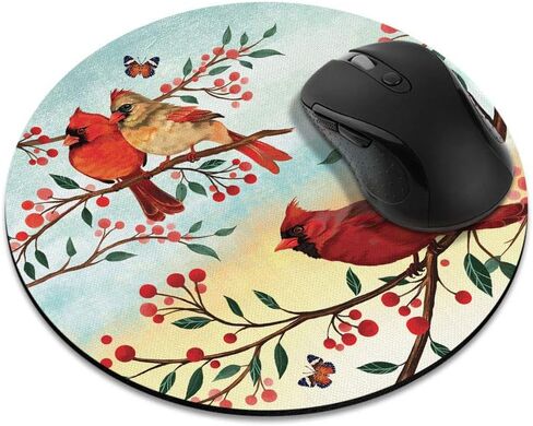 موسباد غير مستديرة ، Wirester Red Cardinal Birds Mouse Pad للمنزل والمكاتب ومكتب الألعاب in Kuwait