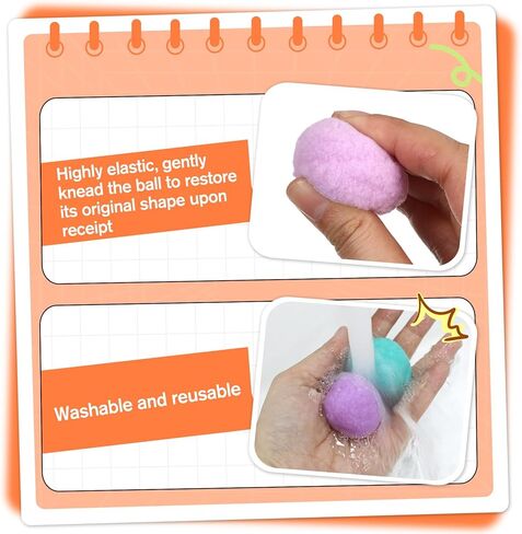 20pcs 1.6 "كرات لعبة Cat ، ألعاب POM POM هريرة ناعمة ، تفاعلية تفاعلية لعب القطط الهادئة المفضلة ، ديكورات حرفة DIY ، التدريب والإثراء الحسي in Kuwait