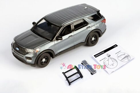 for Ford 2022 Explorer Police Interceptor Utility Blank Black Builder Kit 1/43 (5 inch) Diecast Model Motormax 79521 (Black) in Saudi Arabia