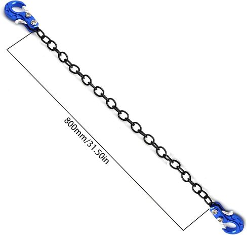 CNC Aluminum Alloy RC Tow Hook, Crawler Winch Hooks for SCX10 Tamiya D90 D110 TF2 TRX4 CC01 Etc 1/10 RC Crawler,Off-Road and Recovery Models (Blue Hook) in Kuwait
