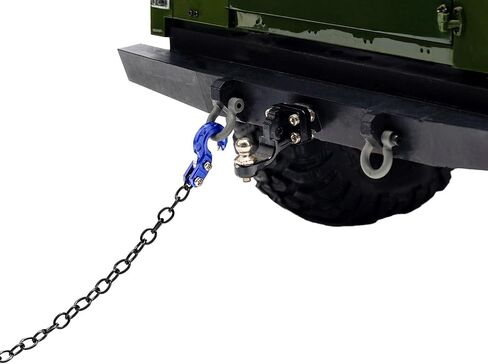 CNC Aluminum Alloy RC Tow Hook, Crawler Winch Hooks for SCX10 Tamiya D90 D110 TF2 TRX4 CC01 Etc 1/10 RC Crawler,Off-Road and Recovery Models (Blue Hook) in Kuwait
