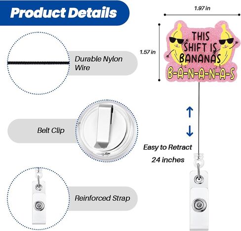 Registered Silly Goose Funny Badge Reel, Cute Retractable ID Card Badge Holder with Belt Clip, Name Tag Work Badge Buddy for ICU NICU RN LPN LVN CNA ER OB/GYN L&D Night Shift Nurse, Nurse Gifts in Saudi Arabia