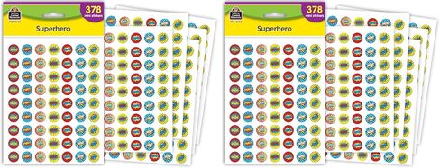 Teacher Created Resources® Superhero Mini Stickers, 378 Pieces in Saudi Arabia
