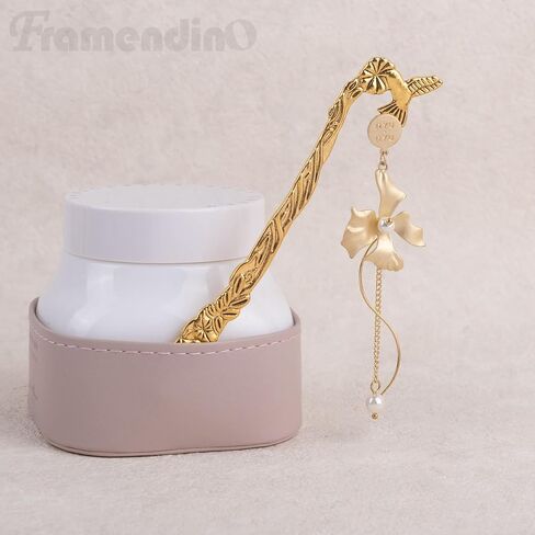 Framendino, 12 Pack Metal Hook Bookmarks Vintage Stripe Findings Hairpin in Saudi Arabia
