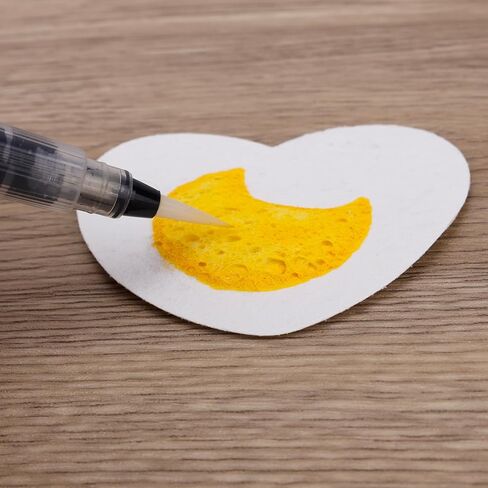 20 Pcs Magic Foam Painting Texture Paper, 3D Puffy Drawing Canvas Sheets for DIY Crafts Fluffy Cellulose Sponge Art Paper for Kids & Adults Home, School, and Creative Projects (Heart, Square) in Saudi Arabia