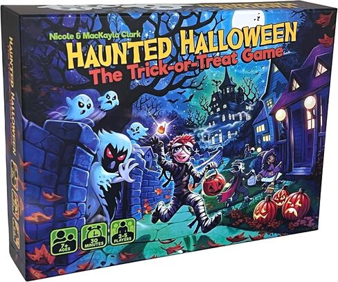 Haunted Halloween: The Trick-or-Treat Game. Family fun, Kids, Adults. 2-5 players. Strategy board game. Ages 7+ in Saudi Arabia