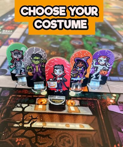 Haunted Halloween: The Trick-or-Treat Game. Family fun, Kids, Adults. 2-5 players. Strategy board game. Ages 7+ in Saudi Arabia