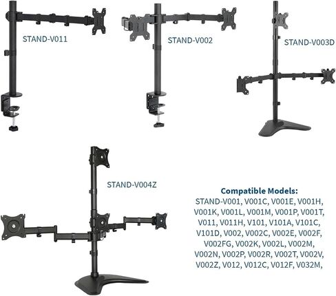 Black Adjustable Dual Computer Monitor Arm for Desk Stand- in Saudi Arabia