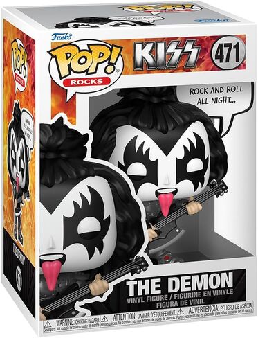 فونكو بوب! أقوال: The Demon - (Rock and Roll All Nite) - Kiss - Finyl Figure - فكرة الهدية - البضائع الرسمية - ألعاب للأطفال والكبار - عشاق الموسيقى - نموذج نموذج لهواة جمع العملات in Saudi Arabia
