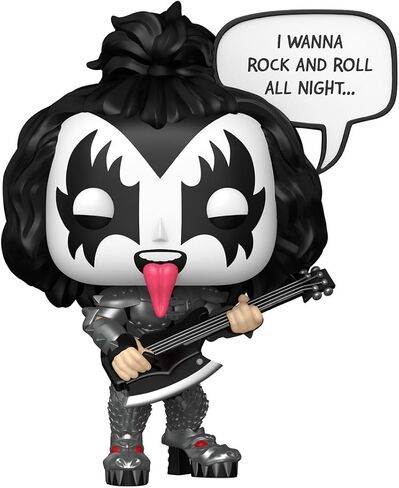 فونكو بوب! أقوال: The Demon - (Rock and Roll All Nite) - Kiss - Finyl Figure - فكرة الهدية - البضائع الرسمية - ألعاب للأطفال والكبار - عشاق الموسيقى - نموذج نموذج لهواة جمع العملات in Saudi Arabia