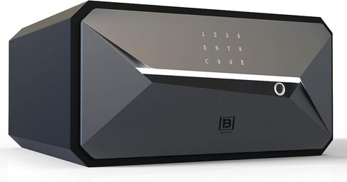 بصمات الأصابع Smart Safe Box Security مع مفتاح ، 1.2 Cubic ، صندوق أمان للمكتب المنزلي (1.2 قدم مكعب-30 عامًا) in Saudi Arabia