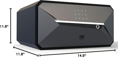بصمات الأصابع Smart Safe Box Security مع مفتاح ، 1.2 Cubic ، صندوق أمان للمكتب المنزلي (1.2 قدم مكعب-30 عامًا) in Saudi Arabia