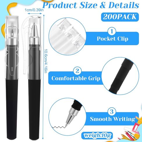 200 Pack Pocket Mini Pen Bulk 0.5mm Gel Pen Fine Point 4.16 Inch Pocket-sized, Quick-dry Smooth Writing for Journaling, Notebooks, Planner, Office Supplies(Macaron Color) in Saudi Arabia